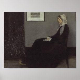 James Whistler - Portrait der Mutter des Künstlers Poster