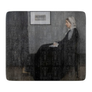 James Whistler - Portrait der Mutter des Künstlers Schneidebrett
