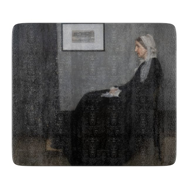 James Whistler - Portrait der Mutter des Künstlers Schneidebrett (Vorderseite)