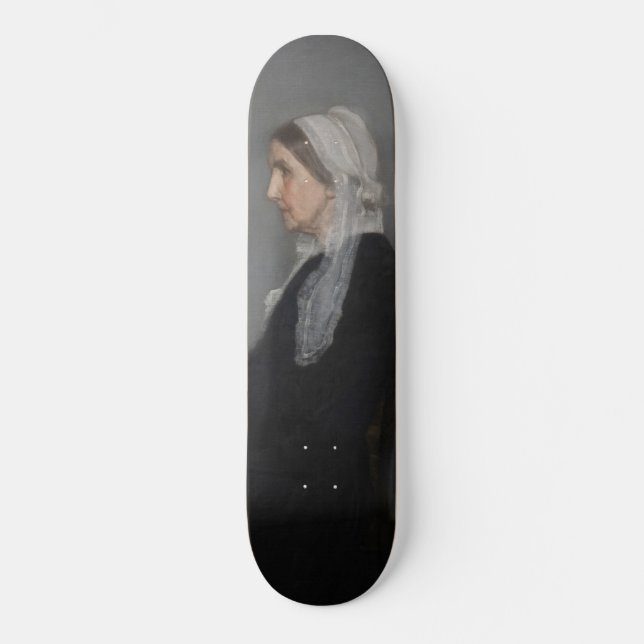 James Whistler - Portrait der Mutter des Künstlers Skateboard (Vorderseite)
