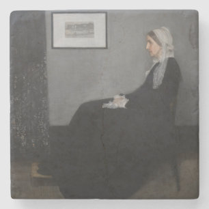 James Whistler - Portrait der Mutter des Künstlers Steinuntersetzer