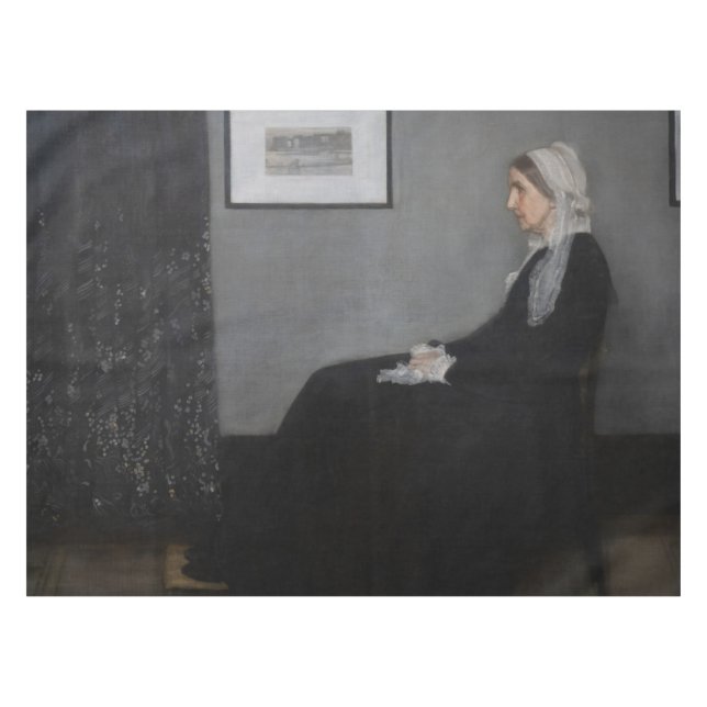 James Whistler - Portrait der Mutter des Künstlers Tischdecke (Vorderseite (Horizontal))