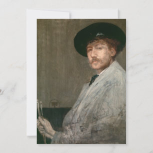 James Whistler - Portrait des Malers Dankeskarte