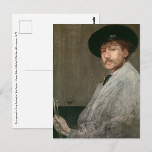 James Whistler - Portrait des Malers Postkarte