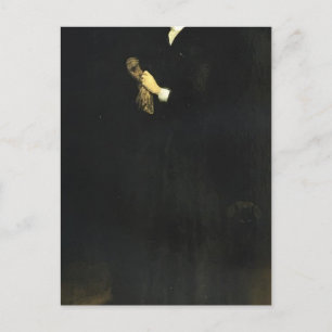 James Whistler - Portrait von Frau Cassatt Postkarte