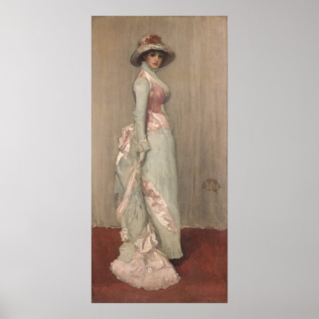 James Whistler - Portrait von Lady Meux Poster (Vorne)