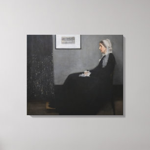 James Whistler - Porträt der Mutter des Künstlers Leinwanddruck