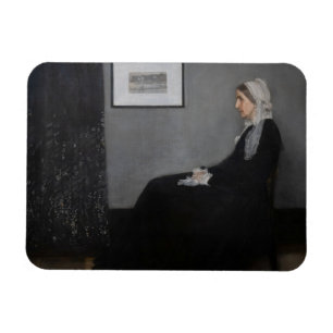 James Whistler - Porträt der Mutter des Künstlers Magnet