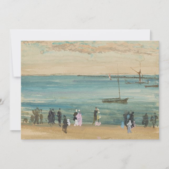 James Whistler - Southend Pier Dankeskarte (Vorderseite)