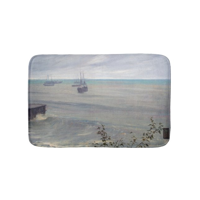 James Whistler - Symphonie in Grau und Grün Badematte (Vorderseite)