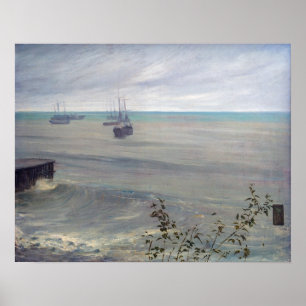 James Whistler - Symphonie in Grau und Grün Poster
