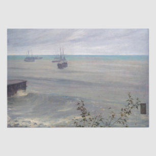 James Whistler - Symphonie in Grau und Grün Seidenpapier