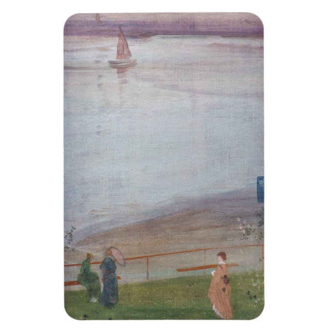 James Whistler - Variationen in Violet und Green Magnet (Vertikal)