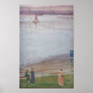 James Whistler - Variationen in Violet und Green Poster
