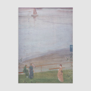 James Whistler - Variationen in Violett und Grün Seidenpapier