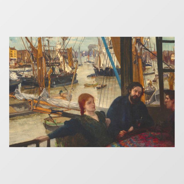 James Whistler - Wapping Fensteraufkleber (Blatt)