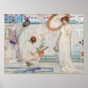 James Whistler - Weiße Symphonie, drei Mädchen Poster