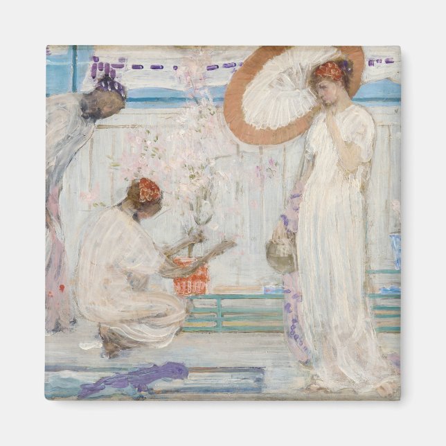 James Whistler - White Symphony, Three Girls Magnet (Vorne)