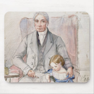 James Wyatt mit seinem Grandaughter Mary, älteste Mousepad