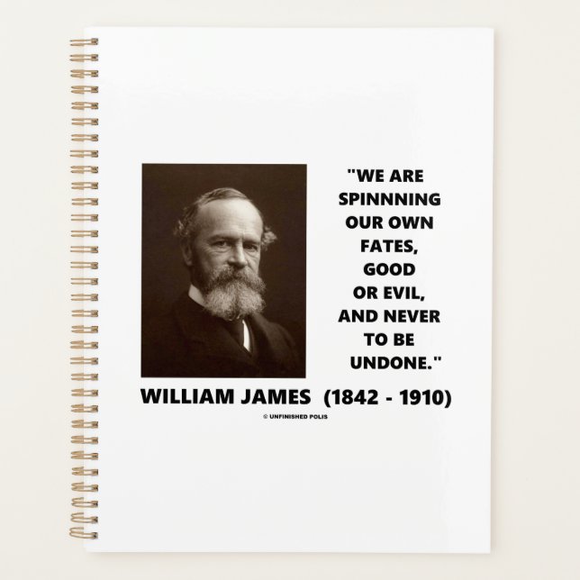 James zitiert unser Schicksal selbst gut oder böse Planer (Vorderseite)