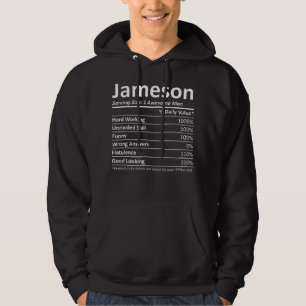JAMESON Nutrition Funny Birthday Personalized Name Hoodie