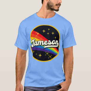 Jameson Rainbow in Space Vintag Style T-Shirt