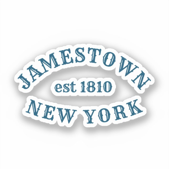 Jamestown, New York Aufkleber (Vorderseite)