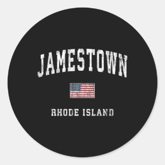 Jamestown Rhode Island Ri Runder Aufkleber