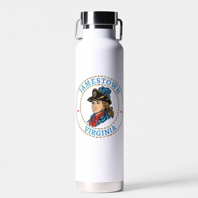 Jamestown Virginia Colonial Trinkflasche (Vorne)
