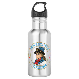 Jamestown Virginia Kolonialzeit Edelstahlflasche
