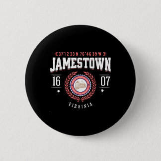 Jamestown Virginia Kolonie Rustic Souvenir Revolut Button