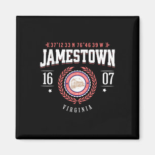 Jamestown Virginia Kolonie Rustic Souvenir Revolut Magnet