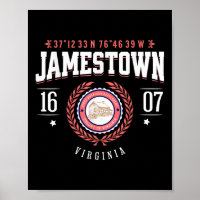 Jamestown Virginia Kolonie Rustic Souvenir Revolut