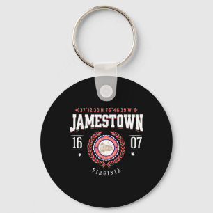 Jamestown Virginia Kolonie Rustic Souvenir Revolut Schlüsselanhänger