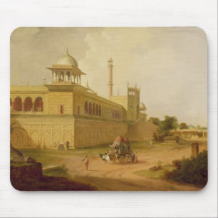 Jami Masjid, Delhi, 1811 (Öl auf Leinwand) Mousepad