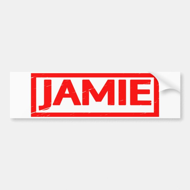 Jamie-Briefmarke Autoaufkleber (Vorne)