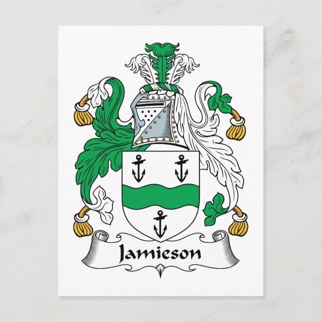 Jamieson Familienwappen Postkarte (Vorderseite)