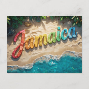 Jammen in Jamaika Postkarte