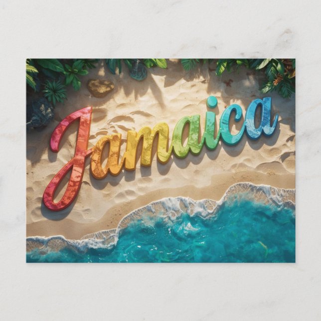 Jammen in Jamaika Postkarte (Vorderseite)