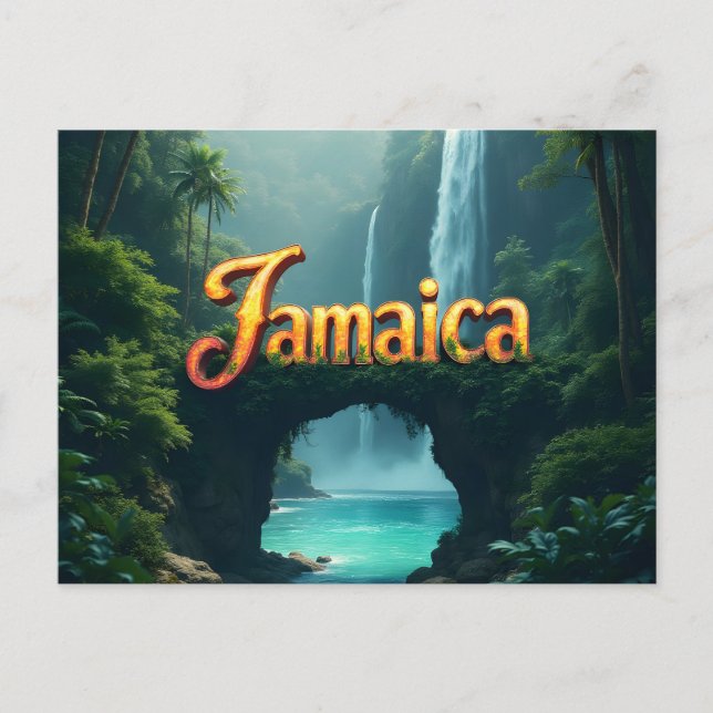 Jammen in Jamaika Postkarte (Vorderseite)