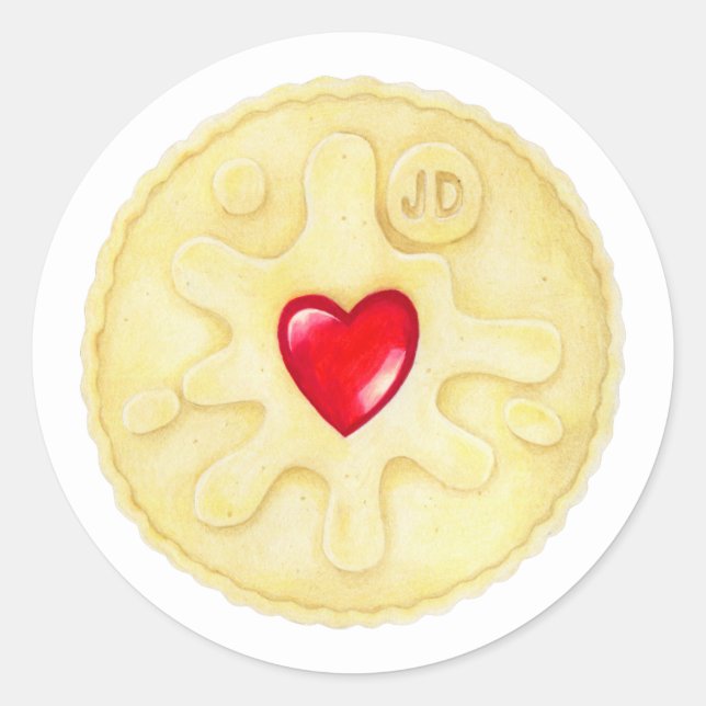 Jammie Dodger Biscuit Sticker (Vorderseite)