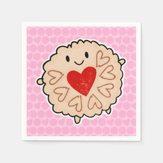 Jammie Dodger Serviette (Vorderseite)