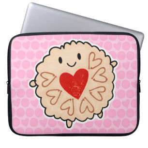 Jammie Dodger Wasserfarbe Laptopschutzhülle