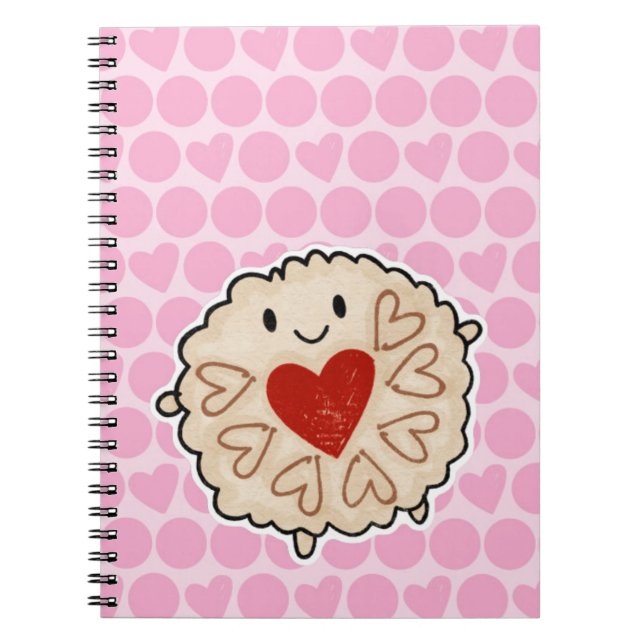 Jammie Dodger Watercolor Notizblock (Vorderseite)