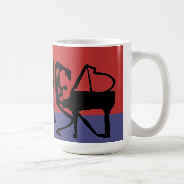 Jammin Jazz-Sitzungs-Kaffee-Tasse Tasse (Rechts)