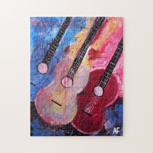 Jamming be Goode Gemälde von Alfred Fox Puzzle (Vertikal)