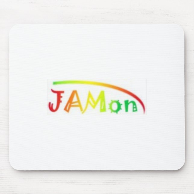 jamon weiße Mausunterlage Mousepad (Vorne)
