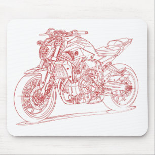 Jamswurzel FZ07 MT07 2015 Mousepad