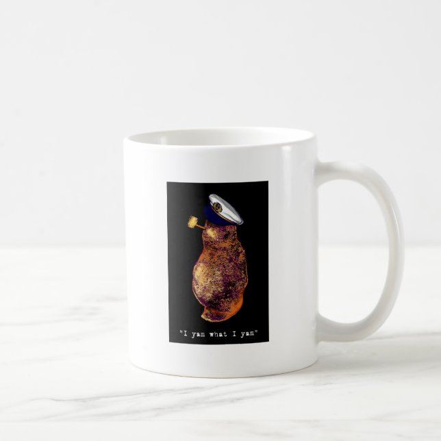 Jamswurzel I was ich Jamswurzel-schwarz Kaffeetasse (Rechts)