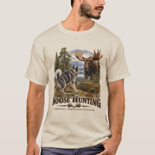 Jämthund-Elchjagd, skandinavischer Hund T-Shirt